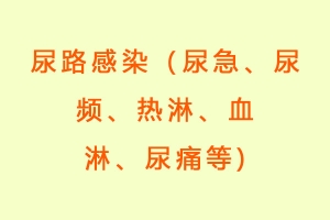 尿路感染（尿急、尿频、热淋、血淋、尿痛等)